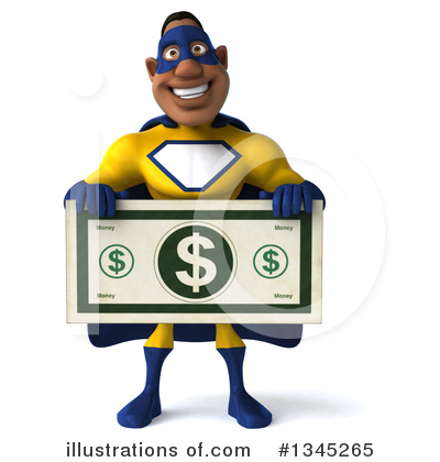 Yellow And Blue Super Hero Clipart #1345265 by Julos