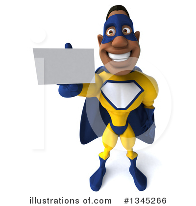 Yellow And Blue Super Hero Clipart #1345266 by Julos
