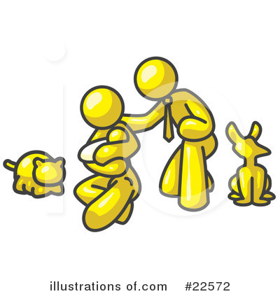 Royalty-Free (RF) Yellow Collection Clipart Illustration by Leo Blanchette - Stock Sample #22572