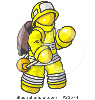 Firefighter Clipart #22574 by Leo Blanchette