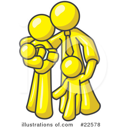 Royalty-Free (RF) Yellow Collection Clipart Illustration by Leo Blanchette - Stock Sample #22578