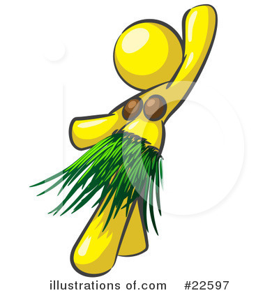 Hula Dancer Clipart #22597 by Leo Blanchette