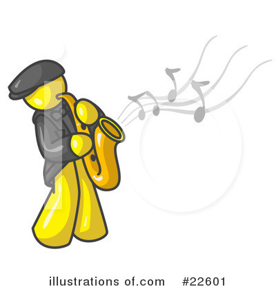 Saxophone Clipart #22601 by Leo Blanchette