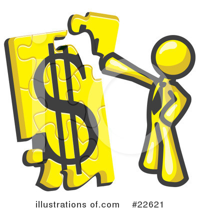 Royalty-Free (RF) Yellow Collection Clipart Illustration by Leo Blanchette - Stock Sample #22621