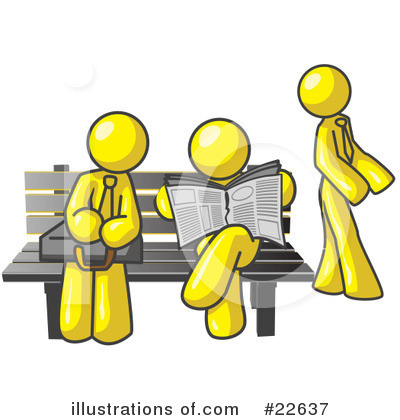 Royalty-Free (RF) Yellow Collection Clipart Illustration by Leo Blanchette - Stock Sample #22637