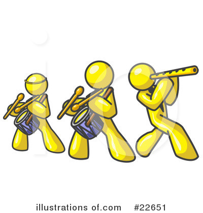 Royalty-Free (RF) Yellow Collection Clipart Illustration by Leo Blanchette - Stock Sample #22651