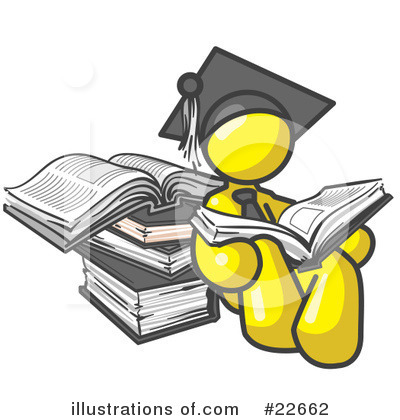 Reading Clipart #22662 by Leo Blanchette
