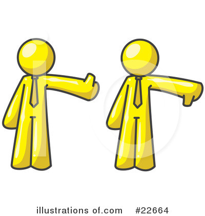 Royalty-Free (RF) Yellow Collection Clipart Illustration by Leo Blanchette - Stock Sample #22664
