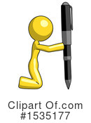 Yellow Design Mascot Clipart #1535177 by Leo Blanchette