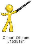 Yellow Design Mascot Clipart #1535181 by Leo Blanchette