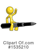 Yellow Design Mascot Clipart #1535210 by Leo Blanchette