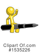 Yellow Design Mascot Clipart #1535226 by Leo Blanchette