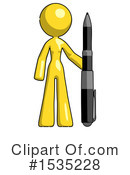 Yellow Design Mascot Clipart #1535228 by Leo Blanchette