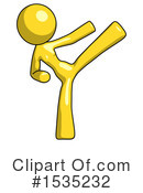 Yellow Design Mascot Clipart #1535232 by Leo Blanchette