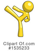 Yellow Design Mascot Clipart #1535233 by Leo Blanchette