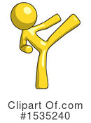 Yellow Design Mascot Clipart #1535240 by Leo Blanchette