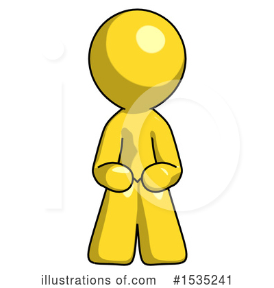 Royalty-Free (RF) Yellow Design Mascot Clipart Illustration by Leo Blanchette - Stock Sample #1535241
