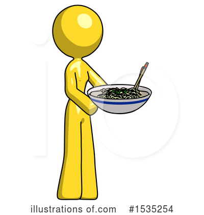 Royalty-Free (RF) Yellow Design Mascot Clipart Illustration by Leo Blanchette - Stock Sample #1535254