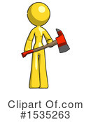 Yellow Design Mascot Clipart #1535263 by Leo Blanchette