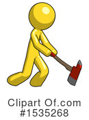 Yellow Design Mascot Clipart #1535268 by Leo Blanchette