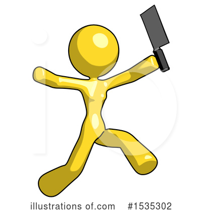Royalty-Free (RF) Yellow Design Mascot Clipart Illustration by Leo Blanchette - Stock Sample #1535302