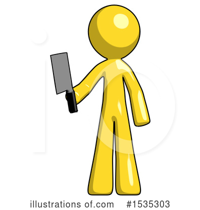 Royalty-Free (RF) Yellow Design Mascot Clipart Illustration by Leo Blanchette - Stock Sample #1535303