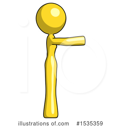 Royalty-Free (RF) Yellow Design Mascot Clipart Illustration by Leo Blanchette - Stock Sample #1535359