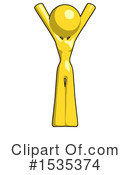 Yellow Design Mascot Clipart #1535374 by Leo Blanchette