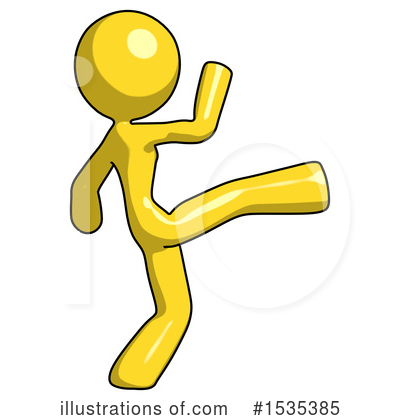 Royalty-Free (RF) Yellow Design Mascot Clipart Illustration by Leo Blanchette - Stock Sample #1535385