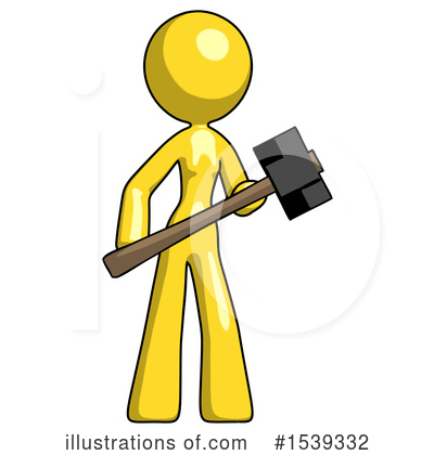 Royalty-Free (RF) Yellow Design Mascot Clipart Illustration by Leo Blanchette - Stock Sample #1539332