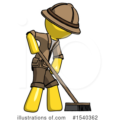 Royalty-Free (RF) Yellow  Design Mascot Clipart Illustration by Leo Blanchette - Stock Sample #1540362