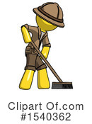 Yellow  Design Mascot Clipart #1540362 by Leo Blanchette