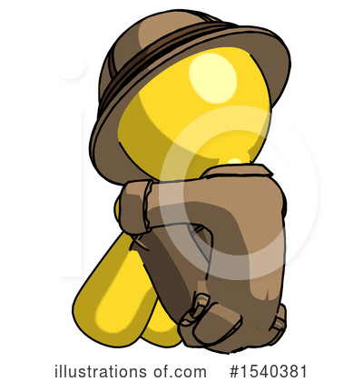 Royalty-Free (RF) Yellow  Design Mascot Clipart Illustration by Leo Blanchette - Stock Sample #1540381