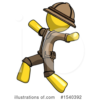Royalty-Free (RF) Yellow  Design Mascot Clipart Illustration by Leo Blanchette - Stock Sample #1540392
