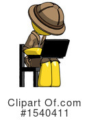 Yellow  Design Mascot Clipart #1540411 by Leo Blanchette