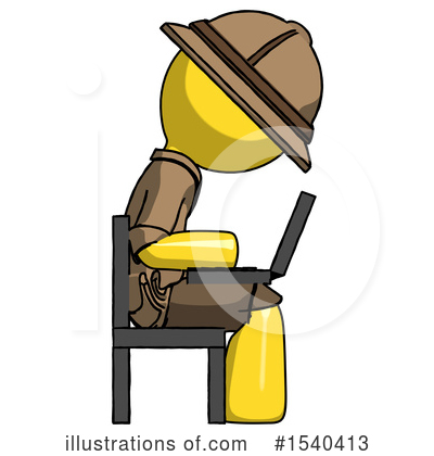 Royalty-Free (RF) Yellow  Design Mascot Clipart Illustration by Leo Blanchette - Stock Sample #1540413