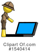 Yellow  Design Mascot Clipart #1540414 by Leo Blanchette