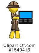 Yellow  Design Mascot Clipart #1540416 by Leo Blanchette