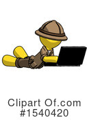 Yellow  Design Mascot Clipart #1540420 by Leo Blanchette