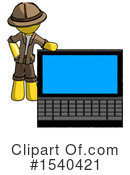 Yellow  Design Mascot Clipart #1540421 by Leo Blanchette