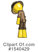 Yellow  Design Mascot Clipart #1540429 by Leo Blanchette