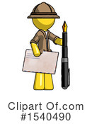 Yellow  Design Mascot Clipart #1540490 by Leo Blanchette