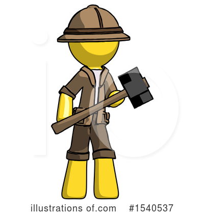 Royalty-Free (RF) Yellow  Design Mascot Clipart Illustration by Leo Blanchette - Stock Sample #1540537