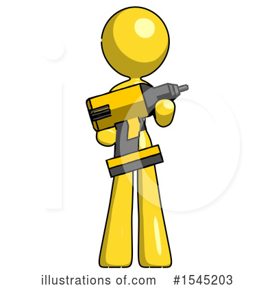 Royalty-Free (RF) Yellow Design Mascot Clipart Illustration by Leo Blanchette - Stock Sample #1545203