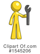 Yellow Design Mascot Clipart #1545206 by Leo Blanchette
