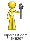 Yellow Design Mascot Clipart #1545207 by Leo Blanchette