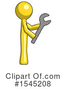 Yellow Design Mascot Clipart #1545208 by Leo Blanchette