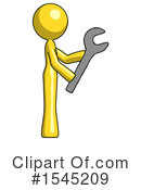 Yellow Design Mascot Clipart #1545209 by Leo Blanchette