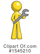Yellow Design Mascot Clipart #1545210 by Leo Blanchette
