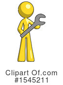 Yellow Design Mascot Clipart #1545211 by Leo Blanchette